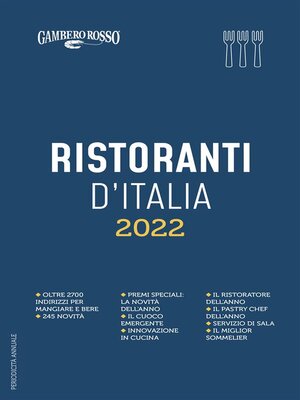 cover image of Ristoranti d'Italia 2022